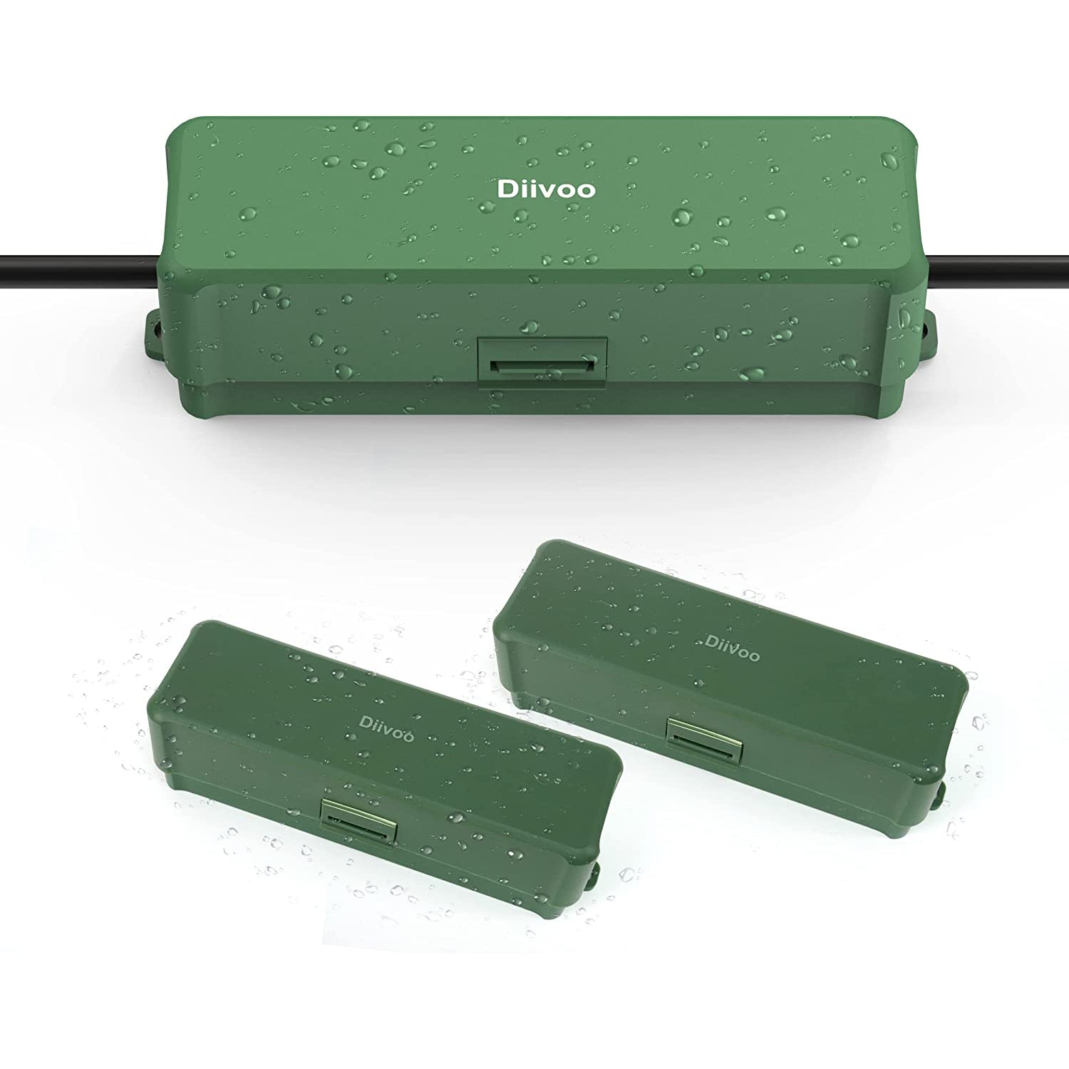 Diivoo 3 Pack Weatherproof Electrical Connection Box to Protect Outdoo