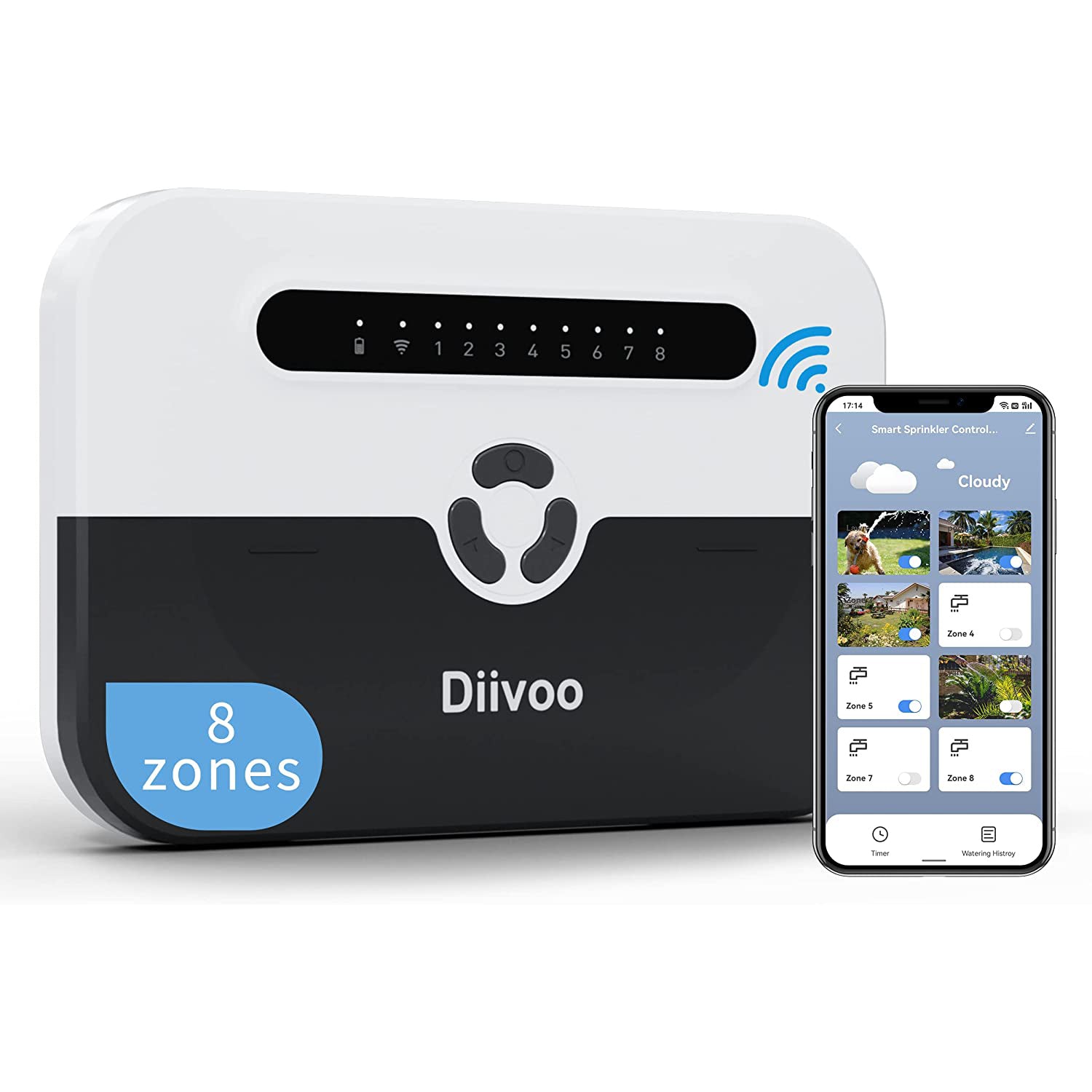 Diivoo Smart Soil Moisture Meter for Indoor Plants Bluetooth