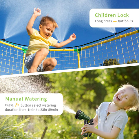 Children Lock & Manual Watering